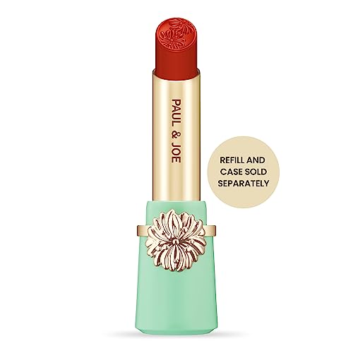 Paul & Joe Moisturizing Lipstick Refill Only, Case Sold Separately, Long Lasting Lipstick for Highly-Pigmented Lip Color, 08 Carrot Glace - Modern Carrot Brown Lip Stick, 0.10 oz