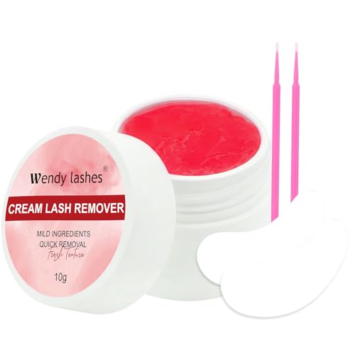 Lash Extension Remover Cream Eyelash Extension Remover Low Irritation Dissolves Powerful Eyelash Glue Remover for Salon Lash Glue Remover(No Flavored 10g)