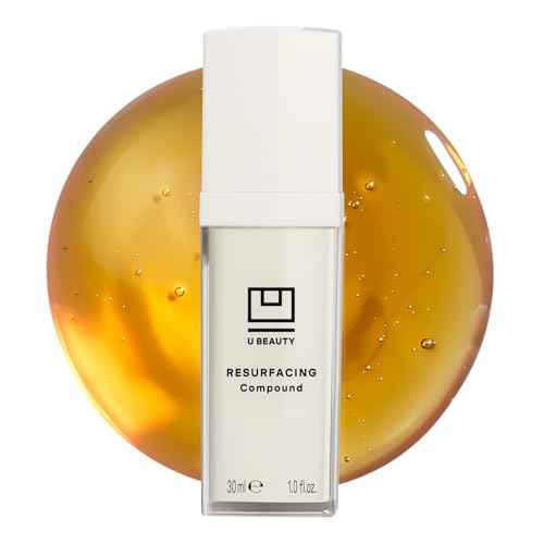 U Beauty Resurfacing Compound Serum - Renew & Illuminate Face Serum - Advanced 8-in-1 Formula with Vitamin C, Retinol, Hyaluronic Acid, & Peptides - Targets Fine Lines, Pores- 1.0 fl.oz