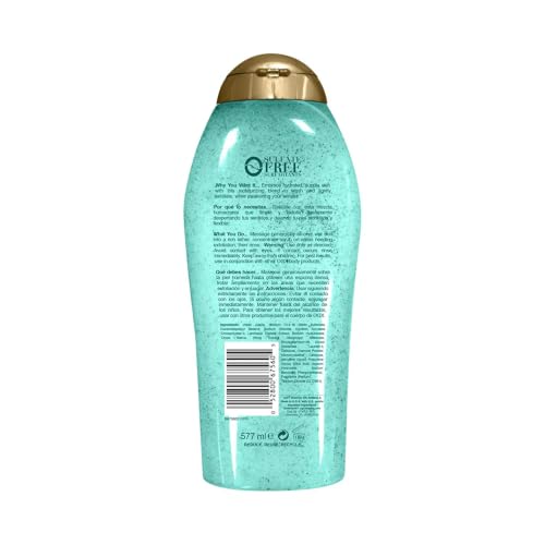 OGX Sea Kelp & Hyaluronic Acid Body Scrub, 19.5 Fl Oz