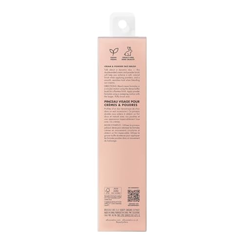 e.l.f. Dual-Ended Cream & Powder Brush - Vegan & Cruelty-Free