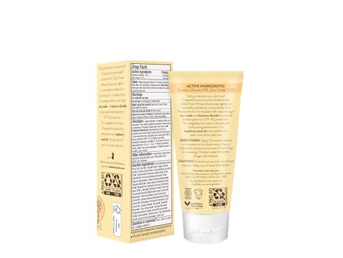 Babo Botanicals Daily Sheer Mineral for Face Sunscreen Lotion SPF40 - Natural Zinc Oxide & Titanium Dioxide - 70% Organic Ingredients - Raspberry Oil & Aloe Vera - Fragrance Free - For all ages