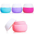 Silicone Travel Cream Jars TSA Approved - 4 Pack Leakproof