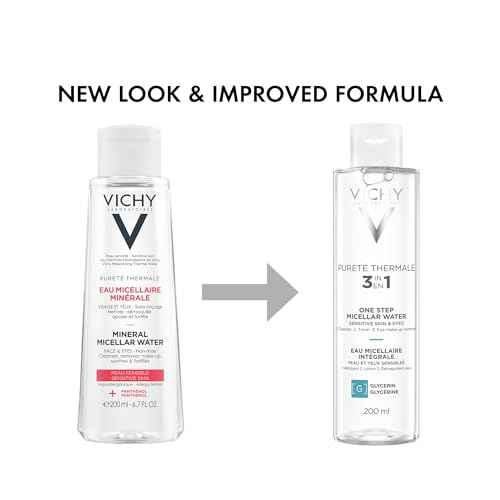 Vichy Puret? Thermale One Step Micellar Water Makeup Remover & Facial Toner, Micellar Cleansing Water & Vitamin B5, No Rinse Needed, Gentle Eye Makeup Remover & Hydrating Toner For Face