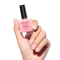 Nailshion Clear Pink Ridge Filler Base Coat Nail Polish - Quick Dry, Hema-Free