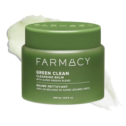 Farmacy Green Clean Reformulated Balm 6.8oz - K-Beauty Makeup Remover & Face Cleanser