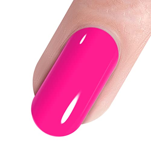 Vishine Hot Pink Soak Off Gel Nail Polish - 15ml Long Lasting UV LED Cured