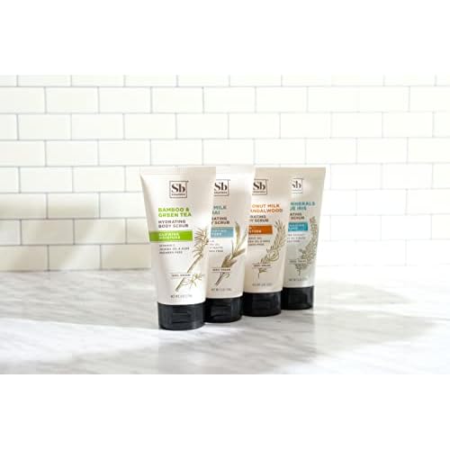 Soapbox Gentle Exfoliating Body Scrub ? Oat Milk & Chai ? 6oz ? Moisturizing Body Scrub for Visibly Smoother Skin with Coconut Oil and Oat Milk