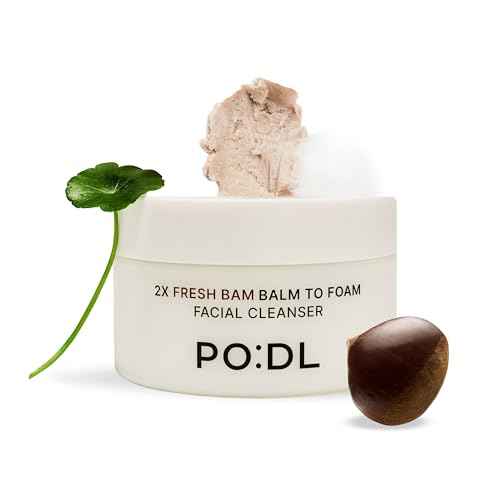 podl Vegan Balm to Foam Cleansing Cream | One Step Makeup Melting Cleansing Balm with Hydrating Foam | Gentle Formula for Sensitive Skin with No Irritation | No Residue & Non-Greasy | Korean Skincare
