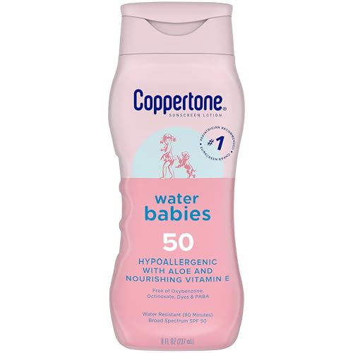 Coppertone WaterBabies SPF 50 Baby Sunscreen Lotion, 8 fl oz