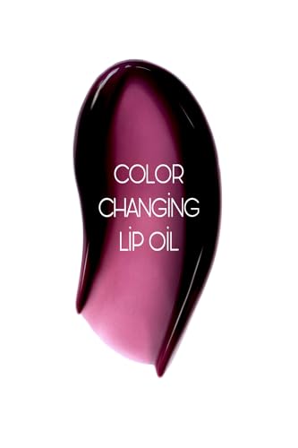 Color Changing Lip Oil Stain – pH-Activated Black to Pink