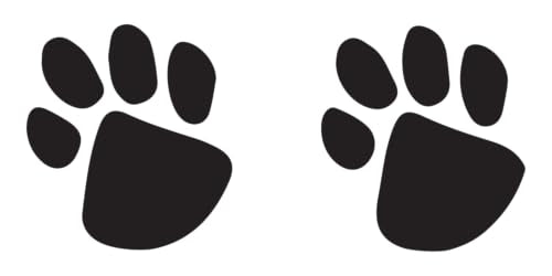 Paw Print Temporary Tattoos - 20 Double Paw Prints, Skin Safe