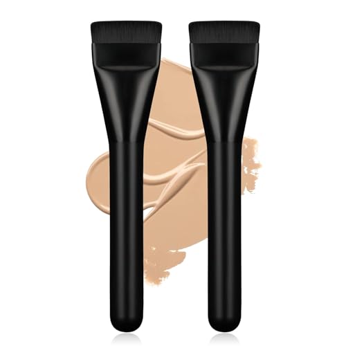 Foundation Brush - Flat Makeup Spatula for Liquid Foundation Blending