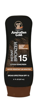 Australian Gold SPF 15 Sunscreen Lotion with Instant Bronzer, 8 oz