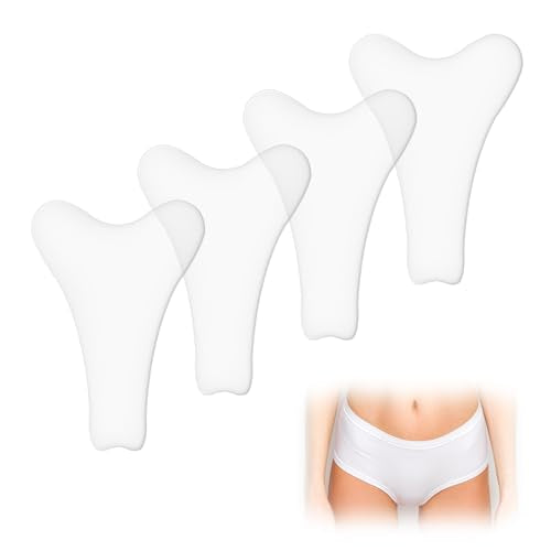 4Pcs Y Shape Camel Toe Concealer Reusable Invisible Self-adhesive Silicone Pad Insert for Women Swimsuit Yoga Pants