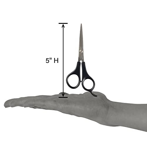 REFINE 5" Hair Styling Shears for Trimming Bangs and Cutting Hair, Stainless Steel