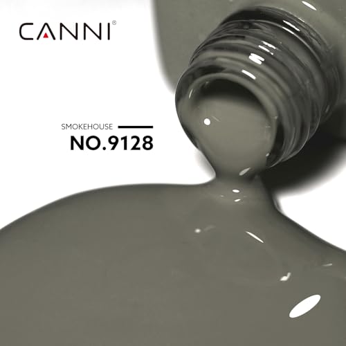CANNI Smokehouse Grey Gel Nail Polish 1Pcs High Gloss UV Soak Off Manicure