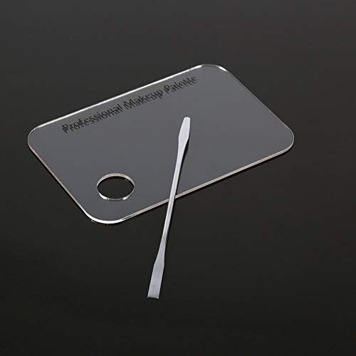 Makeup Palette with Spatula, Rotekt Clear Acrylic Nail Art Cosmetic