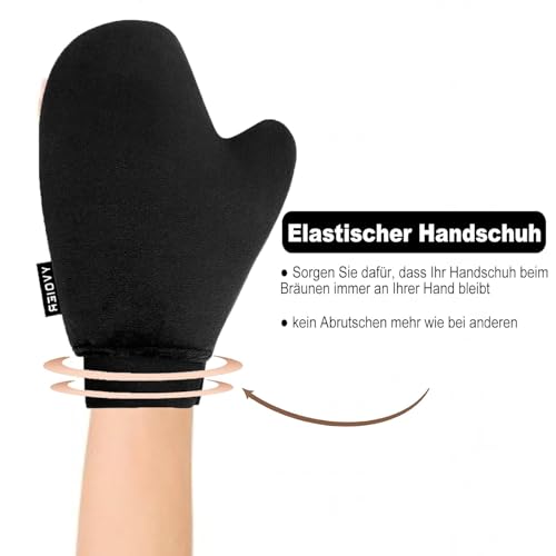 Yvoier Self Tanning Mitt Applicator - Elastic Wrist Microfibre