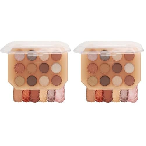 L.A. COLORS 12 Color Eyeshadow Palette, Surreal C69012 (Pack of 2)