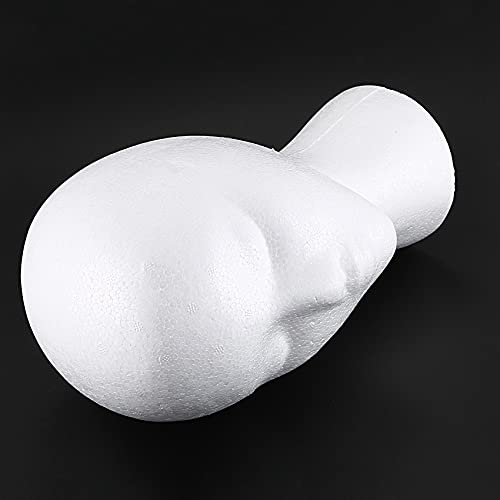 CRAKES 10X Styrofoam Foam Mannequin Wig Head Display Hat Cap Wig Holder White Foam Head