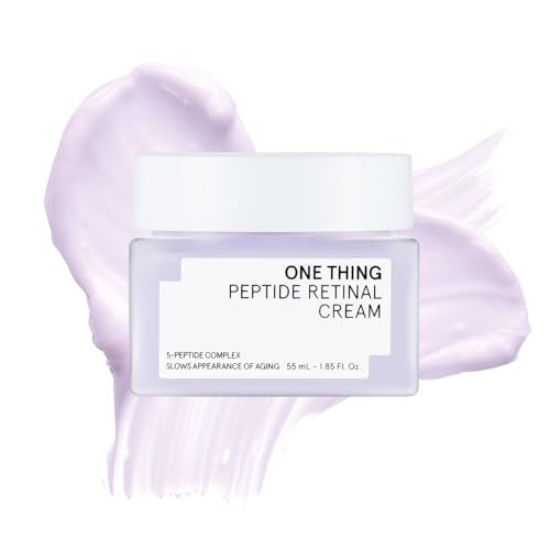 ONE THING Peptide Retinal Cream, Vitamin A, Faster Acting than Retinol, Retinaldehyde Anti Aging Face Cream, Smooths Wrinkles, Refines Pores and Improves Elasticity, Korean Skincare 1.85 fl.oz, 55ml