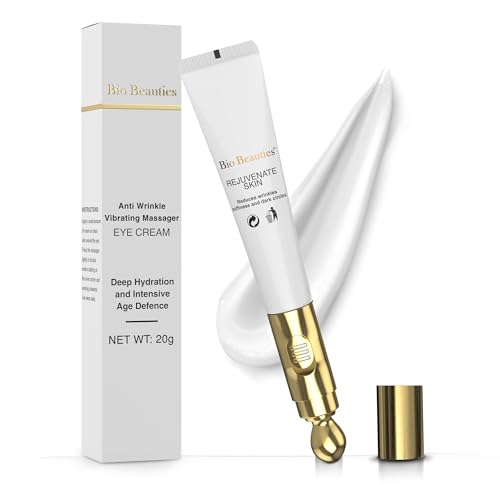 Retinol Under Eye Cream,Dark Circles,Wrinkles, Anti Aging and puffiness for Women and Men with Electric Massager