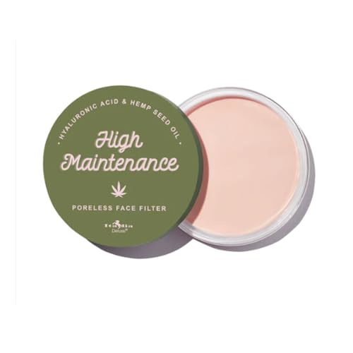 Italia Deluxe 1 x High Maintenance Putty Primer makeup Vitamin E IT-107 & Zipper Bag, Brown