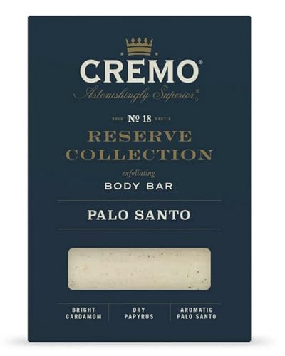 Cremo Exfoliating Body Bars Palo Santo - A Combination of Lava Rock and Oat Kernel Gently Polishes While Shea Butter Leaves Your Skin Feeling Smooth and Healthy (Packaging May Vary)