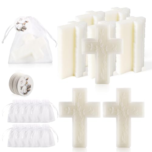 50 Pcs Baptism Favors Set Cross Soap for Girls and Boys,Baptism Party Favors for Guests,Christening Souvenirs for First Communion Favors,Recuerdos De Bautizo Para Ni?o Ni?a,Primera Comunion Recuerdos