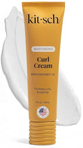 Kitsch Moisturizing Curl Cream for Curly & Wavy Hair - 5 oz, Frizz Control