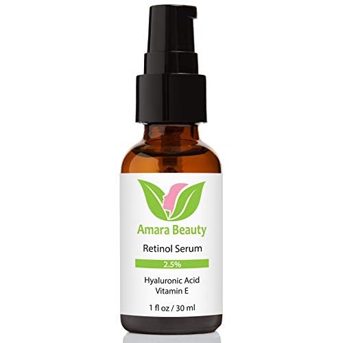 Retinol Serum 2.5% with Hyaluronic Acid & Vitamin E, 1 fl. oz. (Pack of 2)