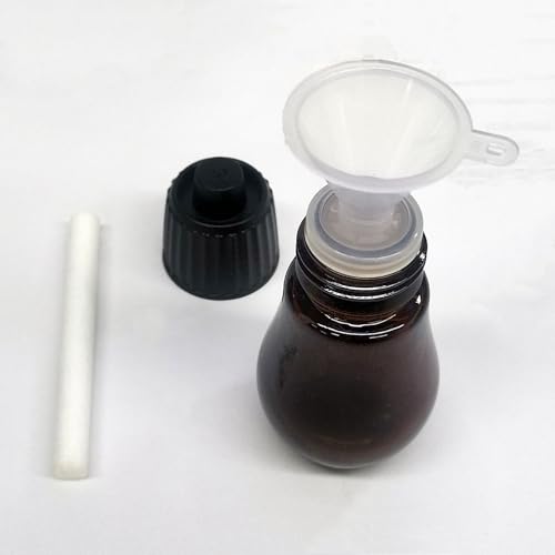 Empty Bottles for Essential Oils 20ml Small Glass Bottles (2Bottle 6Filters)