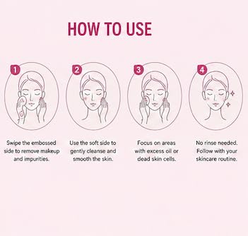 Esfolio PDRN Rose Cleansing Pads 60 Count Korean Skincare