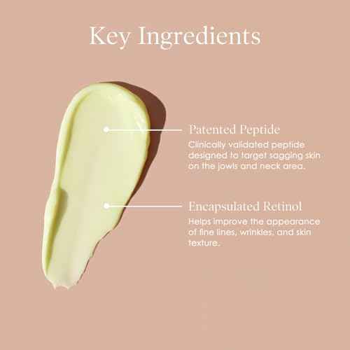 BODY FIRM Crepe Erase Neck Repair Treatment, Anti Aging Retinol Cream with Peptides, Shea Butter, Vitamin E, Squalane Oil, Wrinkle Cream for Crepey Skin Care and Firming Elasticity, 1.7 FL Oz