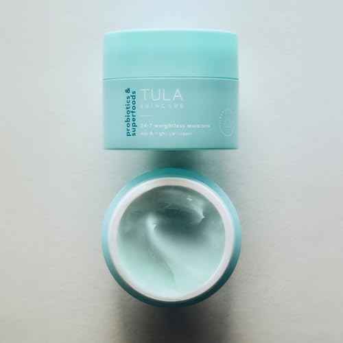 TULA Skin Care 24-7 Weightless Moisture Hydrating Day & Night Cream - Anti-Aging Lightweight Gel Cream Moisturizer for Face, Contains Watermelon & Blueberry Extract