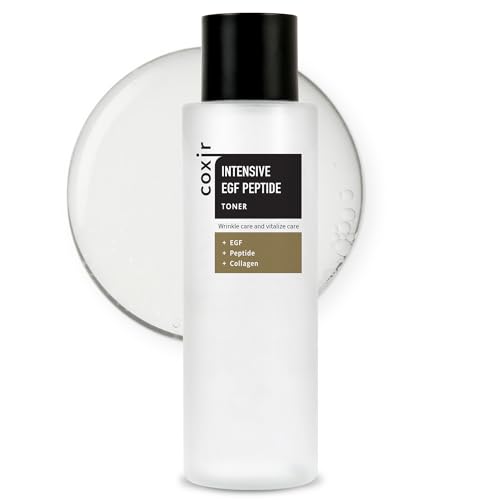 coxir Intensive EGF PEPTIDE Toner l Face Toner with EGF(Epidermal Growth Factor), Peptide Filtrate for Dull l Hydrating, Smoothing, Calming, Moisturizing/Korean Skincare[50ml / 5.07 fl.oz.]