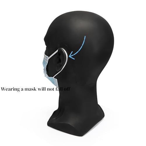 Male Mannequin Head for Hats & Wigs - PVC Display Styling Head with Mount Hole