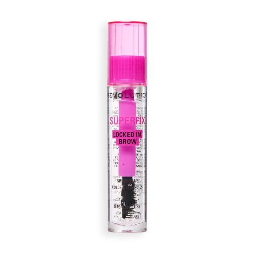 Revolution Superfix 16h Brow Glue - Clear Gel, All-Day Hold