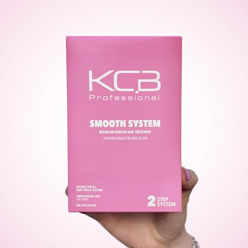 KCB Professional Brazilian Keratin Hair Treatment Kit - Smooths Frizz & Straightens Hair, 3.38 Fl oz
