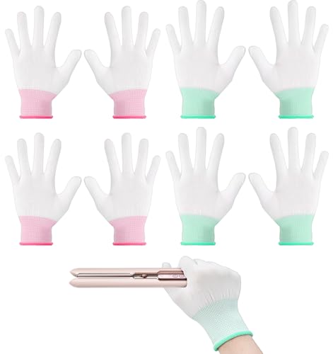 Heat Resistant Hair Styling Gloves, 4 Pairs M/S