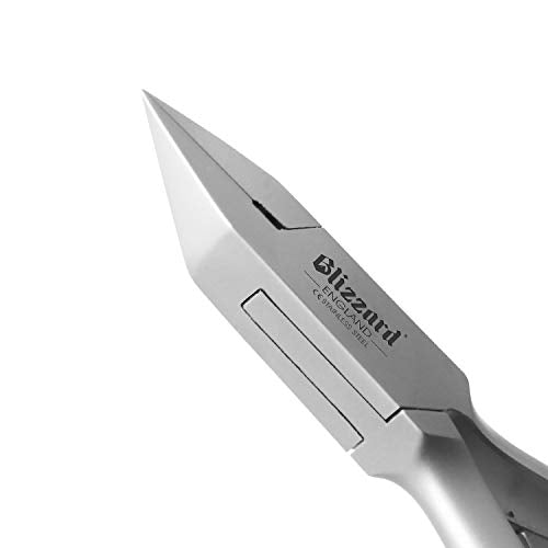 Ingrown Nail Clippers for Men with Ingrown Toenails ? Blizzard Podiatrist Toenail Clipper Set German Forged (15cm - Arrow Point - Smooth)