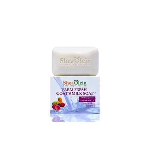 FARM FRESH GOAT'S MILK SOAP WITH GRAPE SEED & PRICKLY PEAR OIL