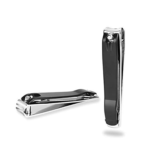 Large Nail Clippers Set - Curved Fingernail & Toenail Clippers with Nail File