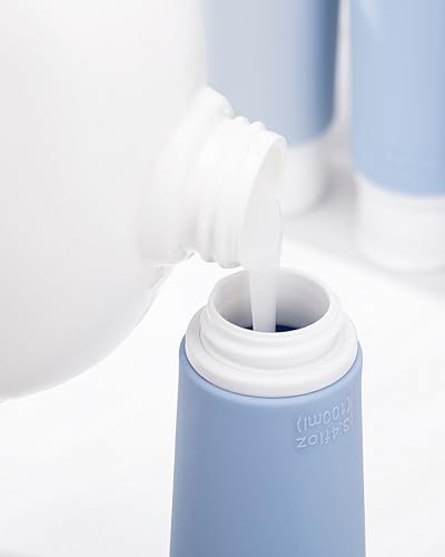 Valourgo TSA Approved 3.4oz Travel Toiletry Bottles - Leakproof & BPA Free