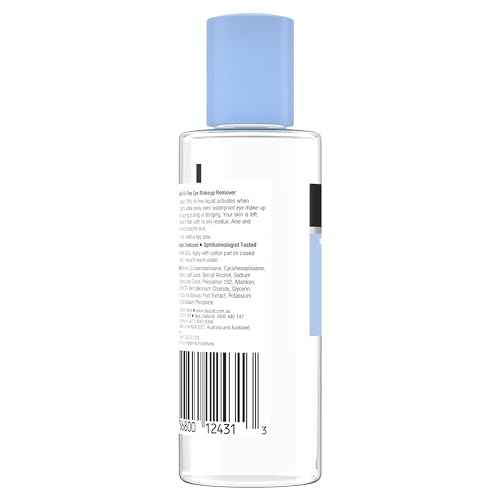 Neutrogena Gentle Oil-Free Eye Makeup Remover & Cleanser for Sensitive Eyes, Non-Greasy Makeup Remover, Waterproof Mascara Remover, Dermatologist & Ophthalmologist Tested, 3.8 fl. oz