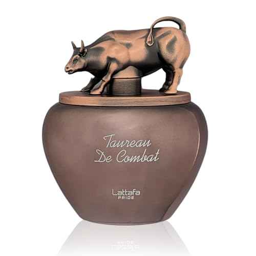Lattafa Pride Taureau De Combat Eau de Parfum Spray 100ml (3.4 oz) | Bold Amber, Tobaco & Vanilla Fragrance | Long-Lasting Warm Spicy Scent with Cardamom & Cinnamon