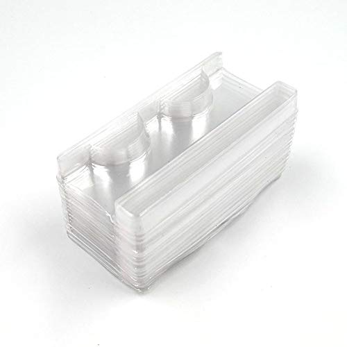 25 Pieces Clear Rectangle Eyelash Storage Trays