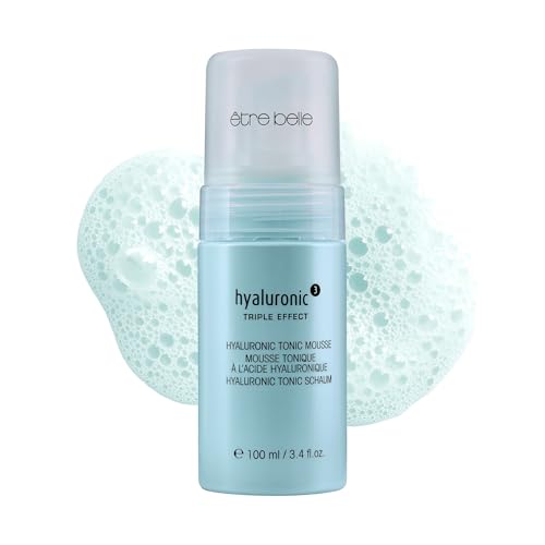 ?tre belle Hyaluronic Triple Effect Tonic Mousse, Skin Care for Women, Hydrating Toner Foam, Made with Hyaluronic Acid, Witch Hazel & Kiwi Extract for All Skin Types, 100 mL