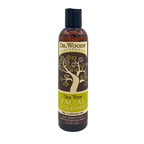 Dr. Woods Shea Vision Tea Tree Liquid Facial Cleanser with Organic Shea Butter, 8 Ounce